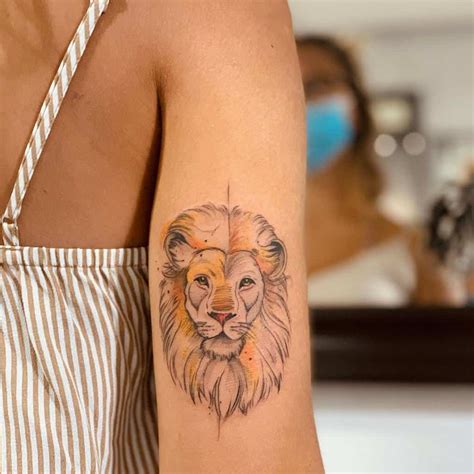 tatuajes de leones pequeños